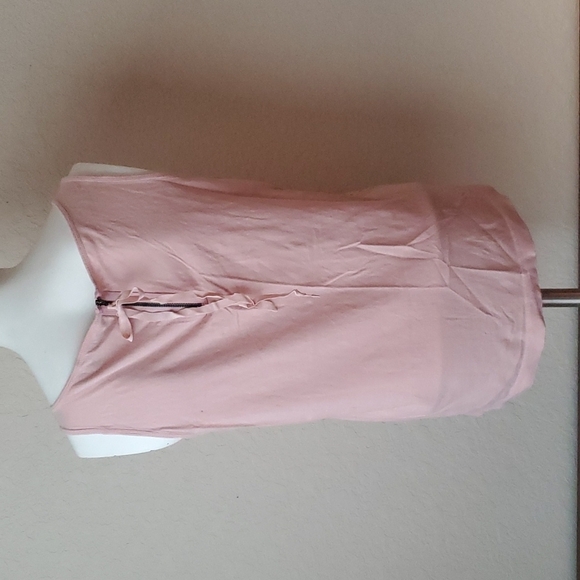 Ann Taylor Loft sz S soft pink sleeveless with mesh top. 🌛 - Picture 5 of 8